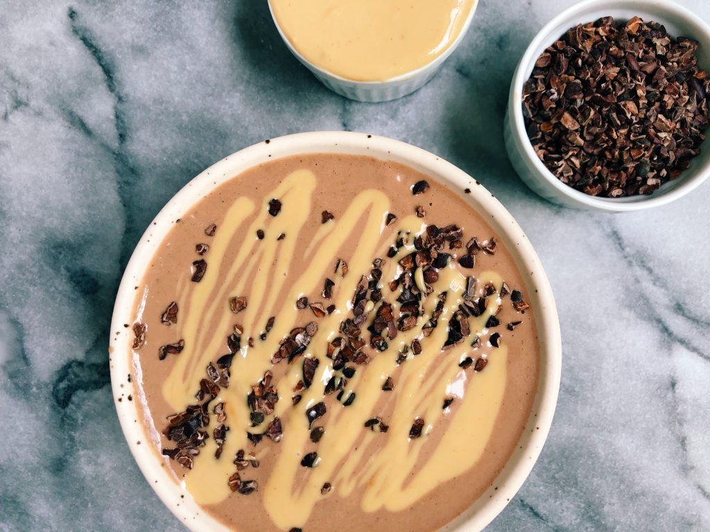 pbcup 1024x768 - Peanut Butter Cup Smoothie Bowl