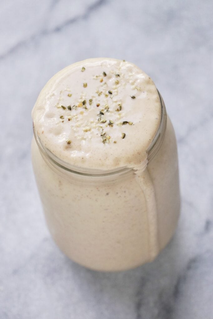 Vanilla Oat Protein Smoothie by Leahs Plate3 683x1024 - Vanilla Oat Protein Smoothie