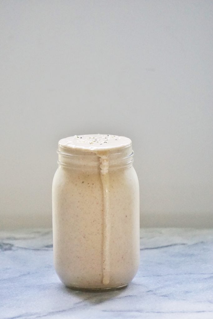 Vanilla Oat Protein Smoothie by Leahs Plate8 683x1024 - Vanilla Oat Protein Smoothie