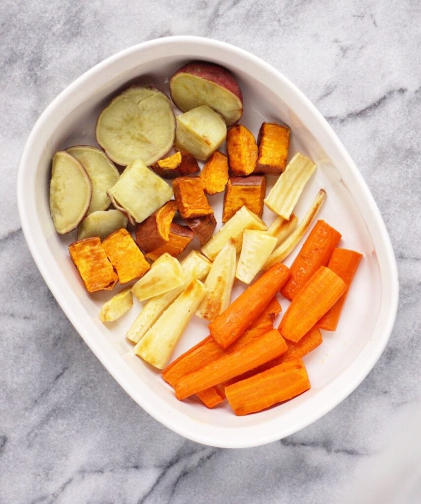 Roasted Root Veggies 855x1024 - Roasted Root Veggies - the Perfect Thanksgiving Side
