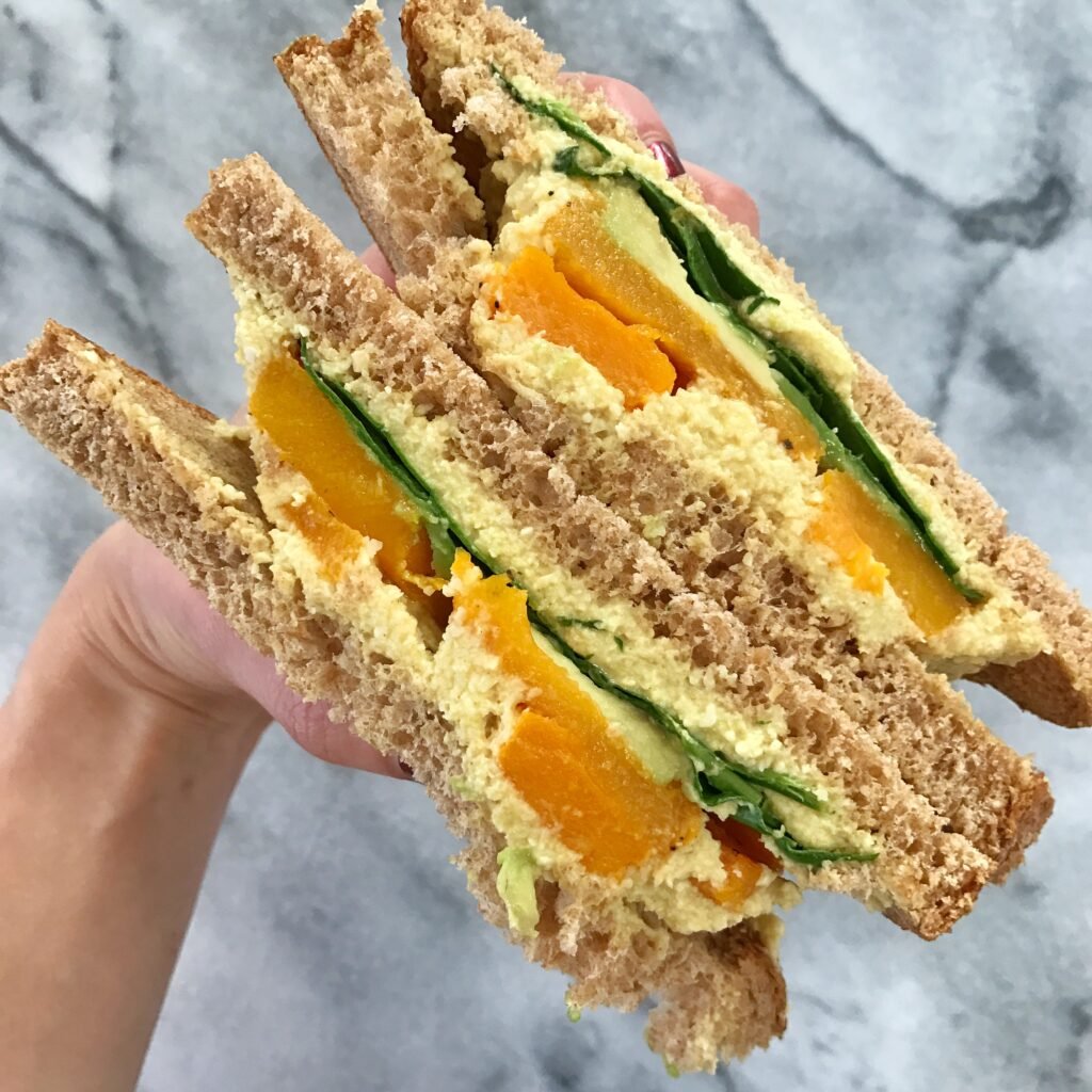Roasted Butternut Squash Sandwich with Turmeric Cashew Spread 1024x1024 - Roasted Butternut Squash Sandwich with Turmeric Cashew Spread
