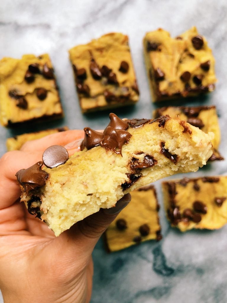 Grain Free Sweet Potato Blondies6 768x1024 - Grain-Free Gooey Sweet Potato Blondies