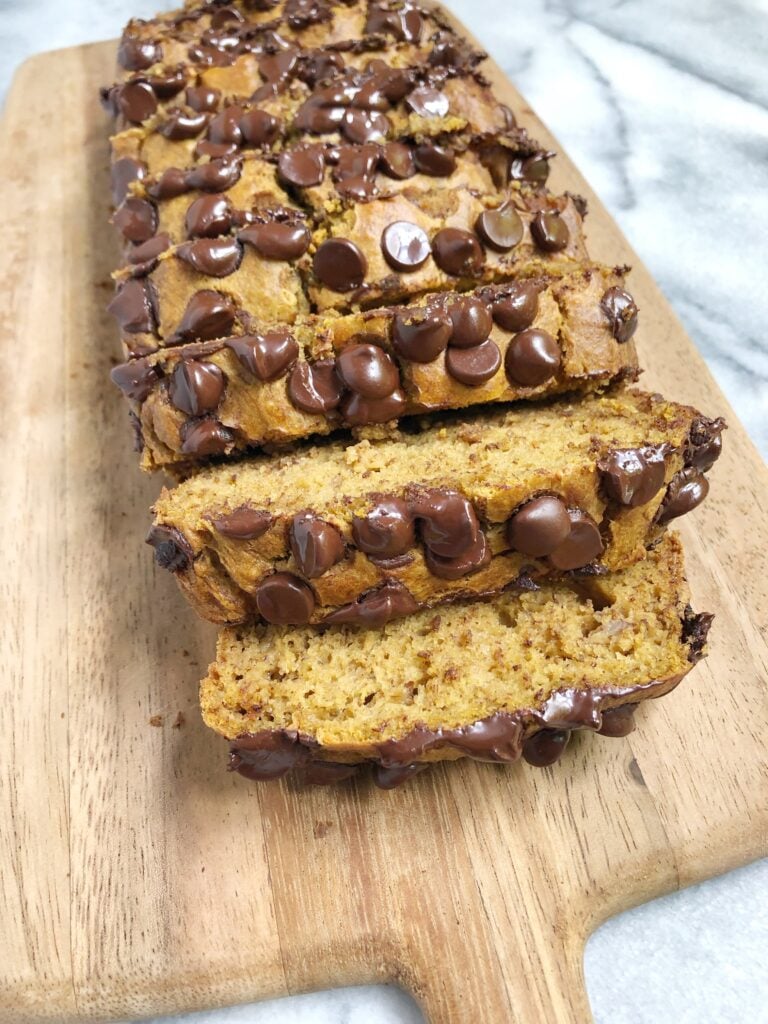 chocolate chip pumpkin bread 2 768x1024 - All the delicious healthy PUMPKIN recipes to make this fall!