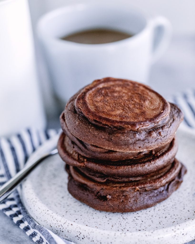 LeahsPlate 4 819x1024 - Chocolate Pancakes (gluten-free, dairy-free & sugar-free)