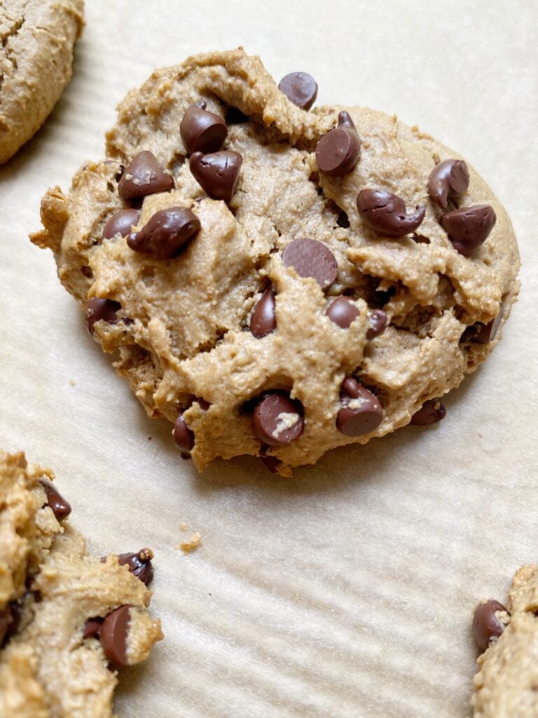 vegan gf choc chip cookie2 768x1024 - Vegan + Gluten-Free Chocolate Chip Cookies