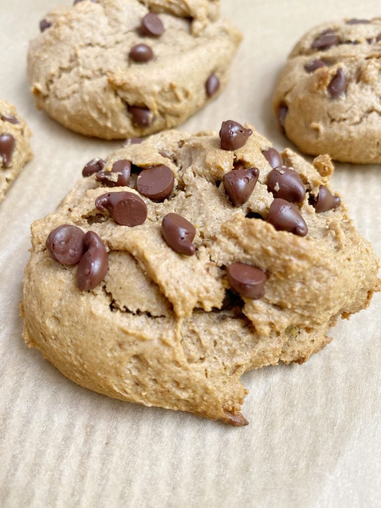 vegan gf choc chip cookie3 768x1024 - Vegan + Gluten-Free Chocolate Chip Cookies
